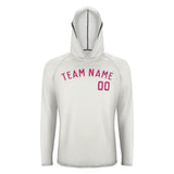 Custom White Pink UV-Hoodie