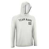 Custom White Black UV-Hoodie