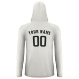Custom White Black UV-Hoodie