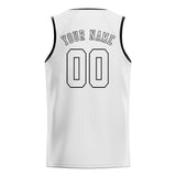 Custom White & White Colors Design Sports Basketball Jersey