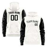 Custom White Black Hoodie