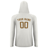 Custom White Khaki UV-Hoodie