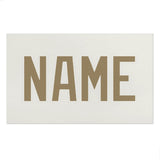 Custom White Light Khaki Beach Towel