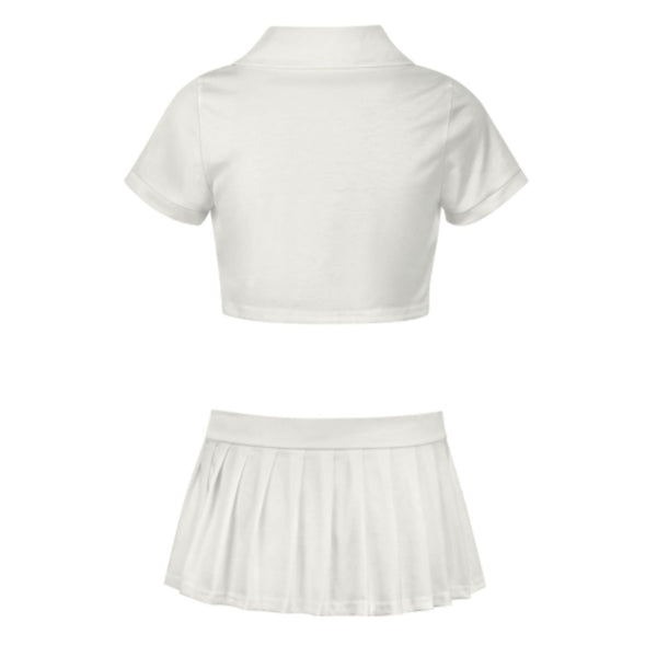Custom White Light Yellow Cheerleading Uniform Set – Winerpro