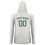 Custom White Blue Green UV-Hoodie