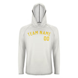 Custom White Gold UV-Hoodie