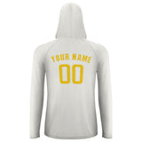 Custom White Gold UV-Hoodie