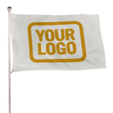 Custom White Yellow Flag