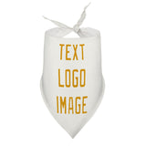 Custom White Yellow Pet Scarf