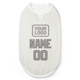 Custom White Gray Pet Vest