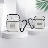 Custom White Gray AirPods Case