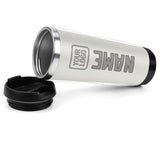Custom White Gray Stainless Steel Water Cup