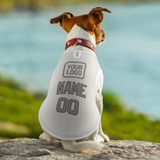 Custom White Gray Pet Vest