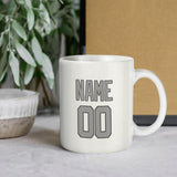 Custom White Gray Mug