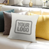 Custom White Gray Pillowcase