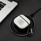 Custom White Gray AirPods Case (3rd Generation)