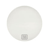 Custom White Gray Round Table Cloth
