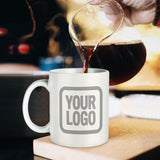 Custom White Gray Mug