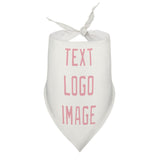 Custom White Light Pink Pet Scarf
