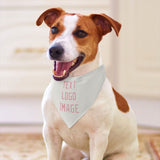 Custom White Light Pink Pet Scarf