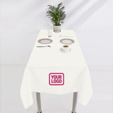 Custom White Light Pink Square Table Cloth