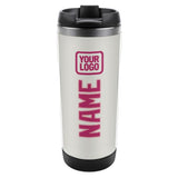 Custom White Pink Stainless Steel Water Cup
