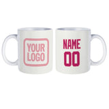 Custom White Pink Mug