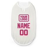 Custom White Pink Pet Vest