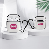 Custom White Pink AirPods Case