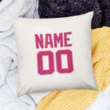 Custom White Pink Pillowcase