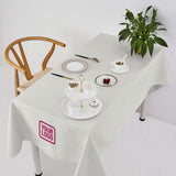 Custom White Light Pink Square Table Cloth