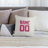 Custom White Pink Pillowcase