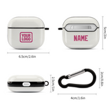Custom White Pink AirPods Case (3rd Generation)