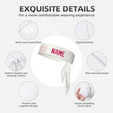 Custom White Pink Headband