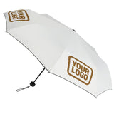 Custom White Khaki Automatic Umbrella