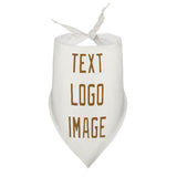 Custom White Khaki Pet Scarf