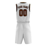 Custom White Khaki Basketball Set