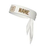 Custom White Light Khaki Headband