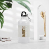Custom White Light Khaki Sports Bottle