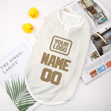 Custom White Light Khaki Pet Vest