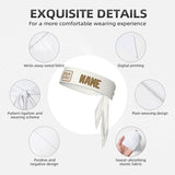 Custom White Light Khaki Headband