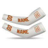 Custom White Orange Arm Sleeve