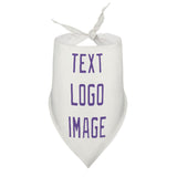 Custom White Light Purple Pet Scarf