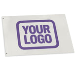 Custom White Light Purple Flag