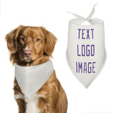 Custom White Light Purple Pet Scarf