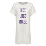 Custom White Light Purple Nachthemd
