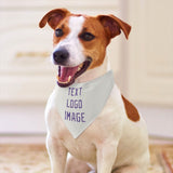 Custom White Light Purple Pet Scarf