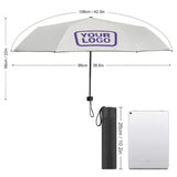 Custom White Light Purple Automatic Umbrella