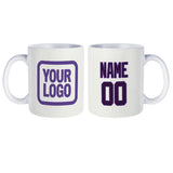 Custom White Purple Mug