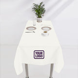 Custom White Light Purple Square Table Cloth